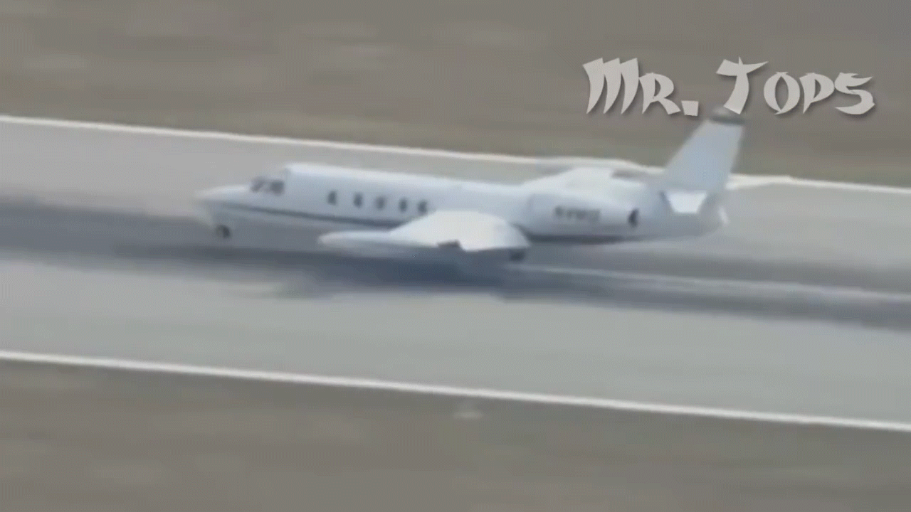 forced landing of a private plane