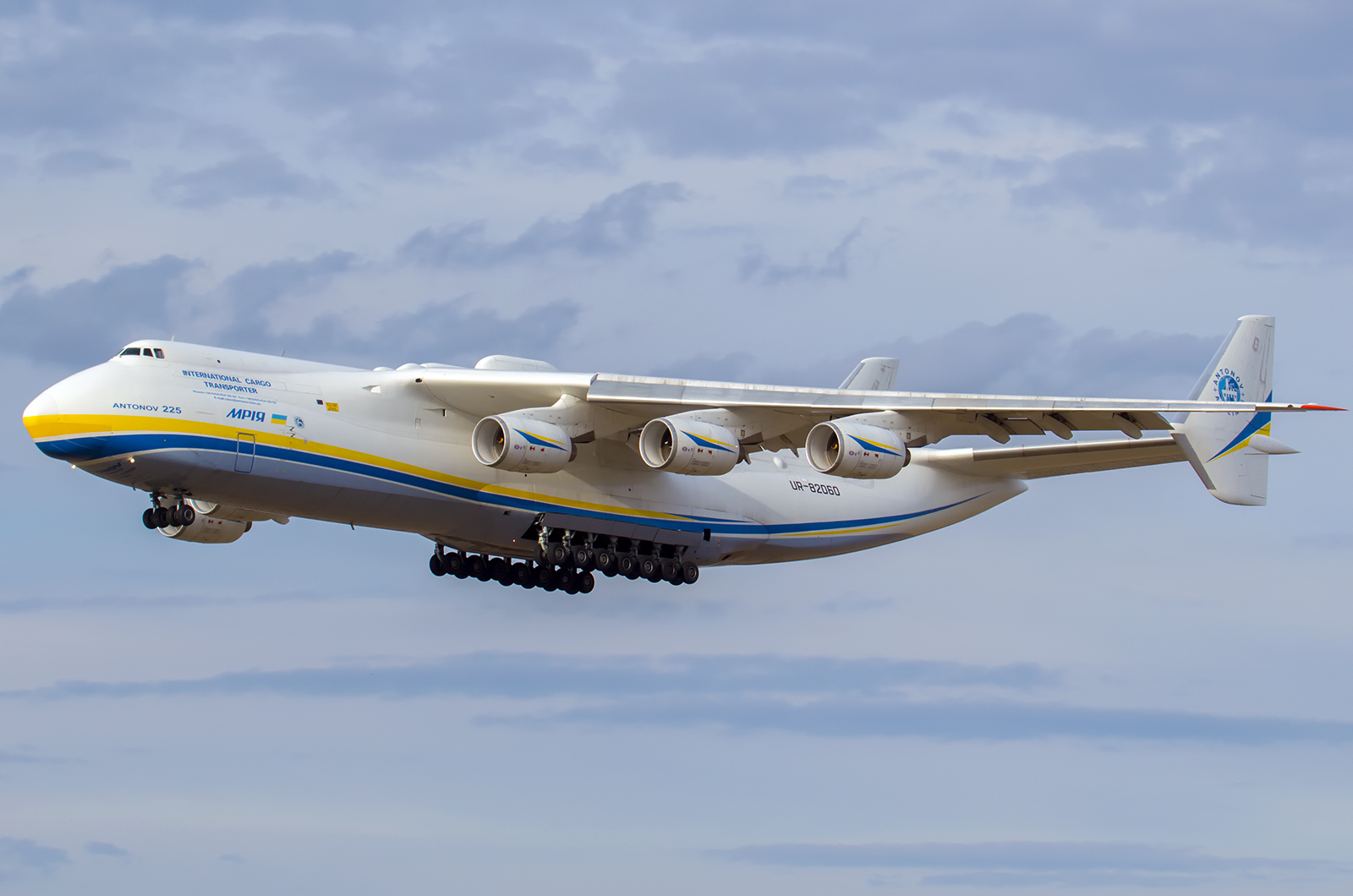 Mriya el avión de carga más grande del mundo.